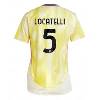 Camiseta Juventus Manuel Locatelli #5 Segunda Equipación Replica 2024-25 para mujer mangas cortas